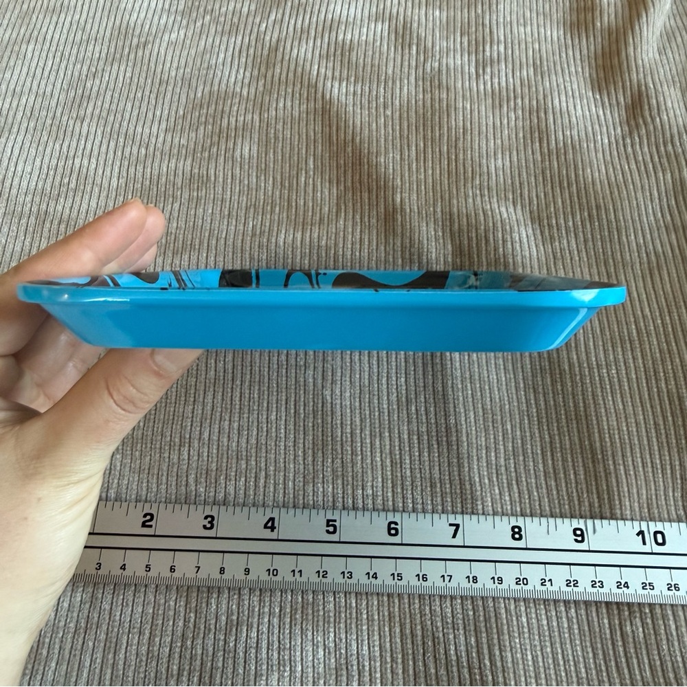 Rolling Tray Connected Cannabis Co. Blue and Black Acrylic Tray - Picture 6 of 8
